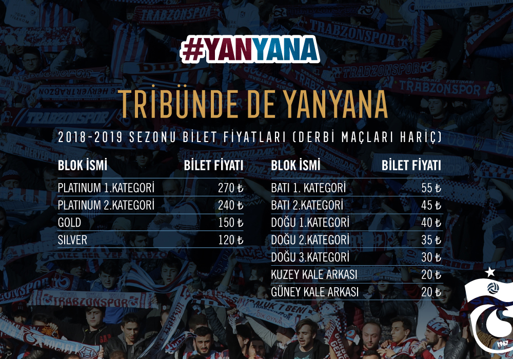 tribunde de yanyana olalim 2018 2019 sezonu bilet fiyatlari belirlendi trabzonspor kulubu resmi web sitesi